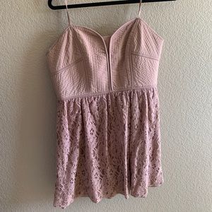 American eagle pink lacey corset top mini dress